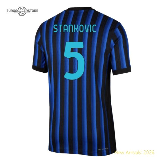 2025-2026 Inter Milan Home Authentic Dri-Fit ADV Shirt (Stankovic 5)-The Soccer Shirt Hub