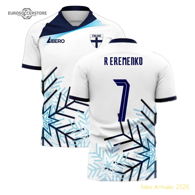 Finland 2025-2026 Home Concept Football Kit (Libero) (R EREMENKO 7)-The Soccer Shirt Hub