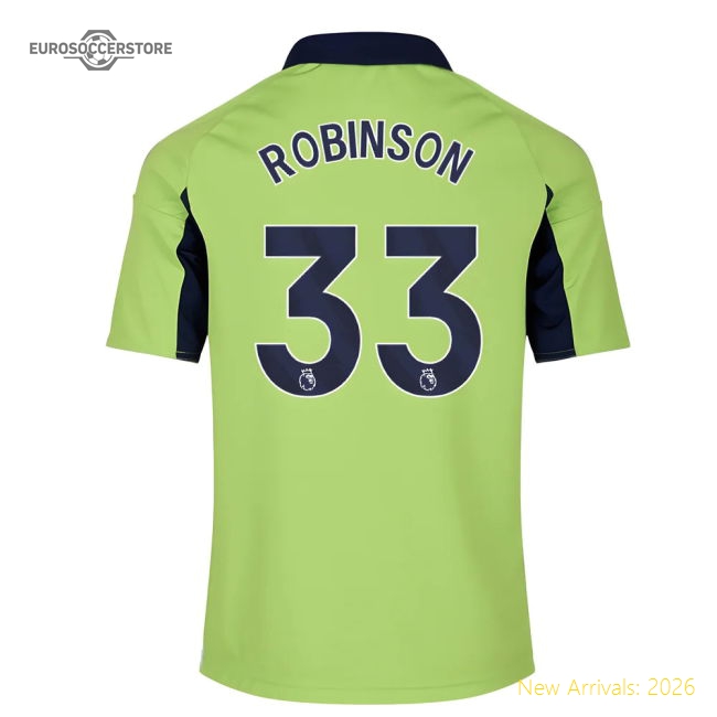 2025-2026 Fulham Away Shirt - Kids (Robinson 33)-The Soccer Shirt Hub