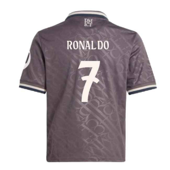 2024-2025 Real Madrid Third Youth Kit (Ronaldo 7)-The Soccer Shirt Hub