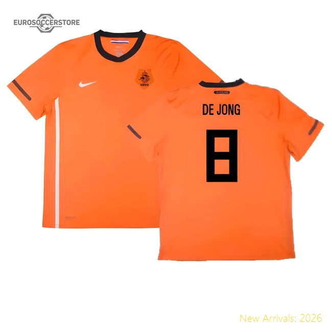 Holland 2010-11 Home Shirt (3xl) ((Very Good) 3XL) (De Jong 8)-The Soccer Shirt Hub
