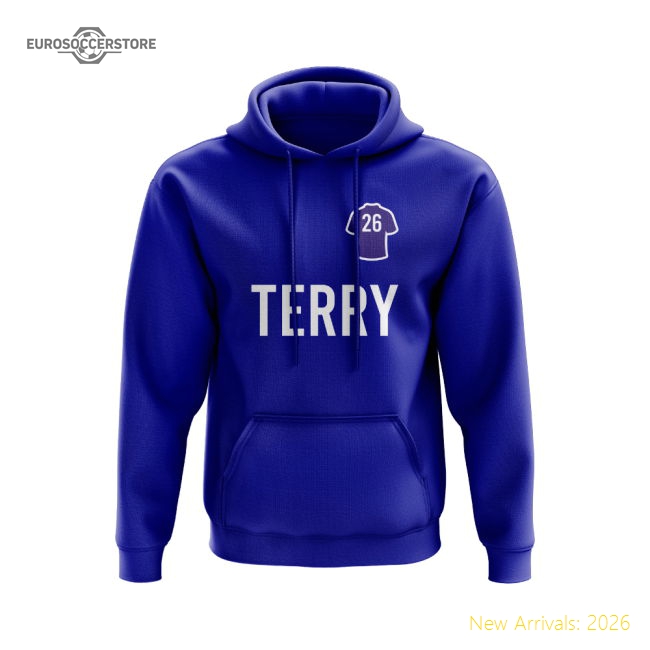 John Terry Chelsea Number Hoody (Blue)-The Soccer Shirt Hub