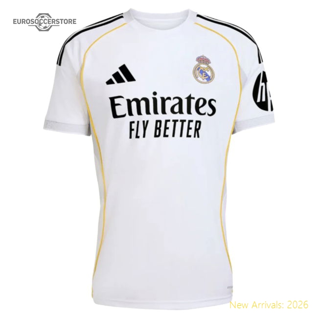 2025-2026 Real Madrid Home Shirt (Alaba 4)-The Soccer Shirt Hub