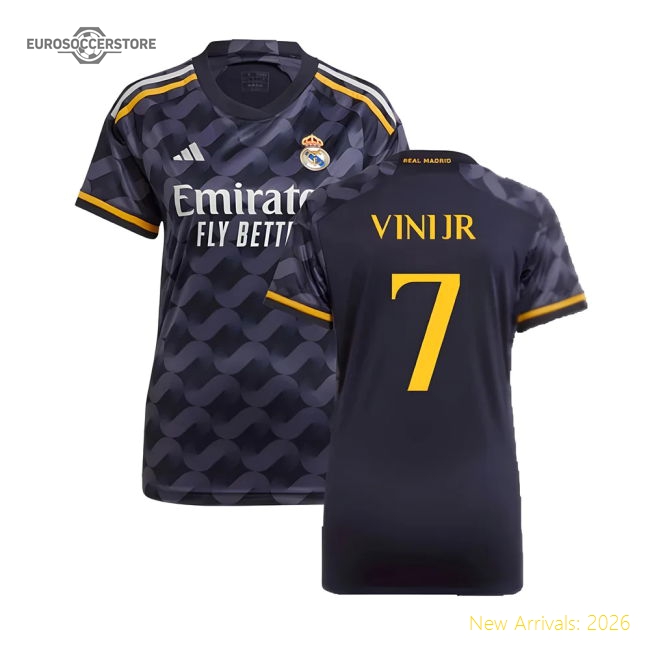 2023-2024 Real Madrid Away Shirt (Ladies) (Vini Jr. 7)-The Soccer Shirt Hub