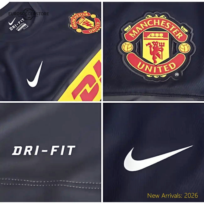 2012-13 Man Utd Nike Training Shirt (Black) - Kids-The Soccer Shirt Hub