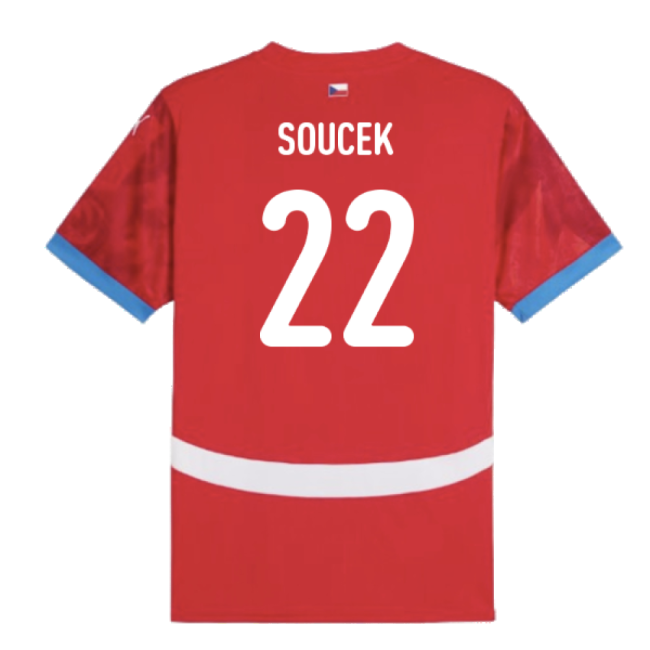 2024-2025 Czech Republic Home Shirt (Soucek 22)-The Soccer Shirt Hub