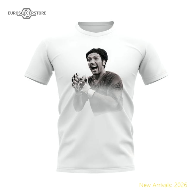 Gigi Buffon Legend T-Shirt (White)-The Soccer Shirt Hub