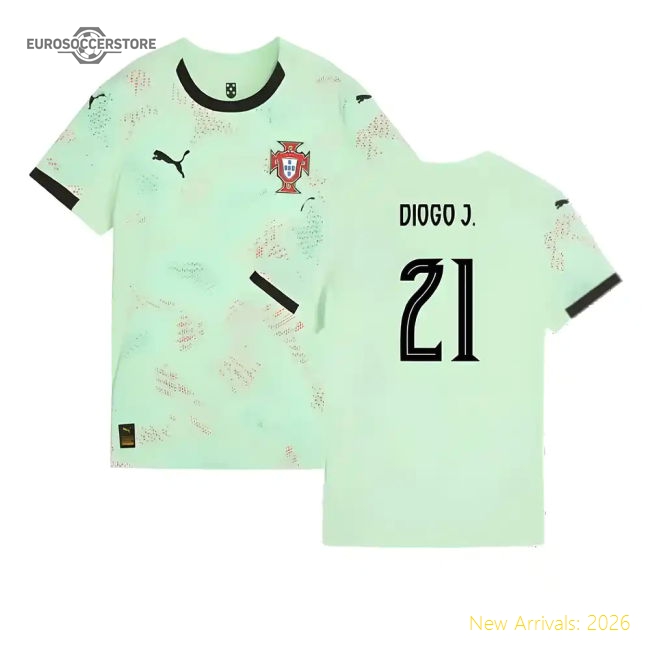 2025-2026 Portugal Womens Team Away Shirt (Ladies) (Diogo J. 21)-The Soccer Shirt Hub