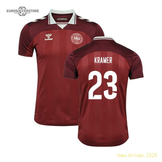 2025-2026 Denmark Womens Team Home Shirt (Ladies) (Kramer 23)-The Soccer Shirt Hub