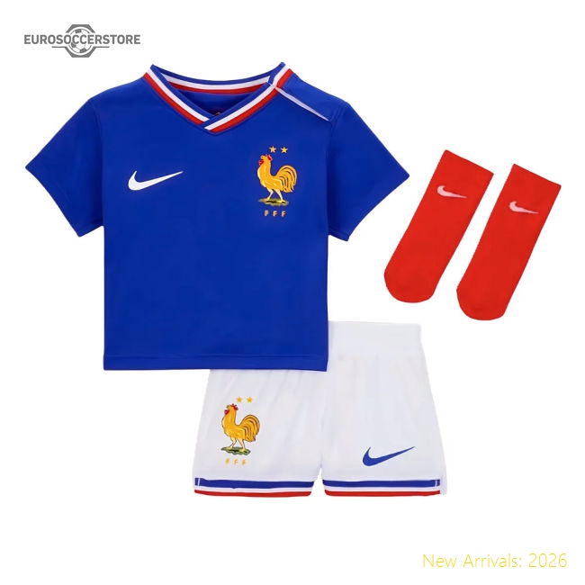 2024-2025 France Home Baby Kit-The Soccer Shirt Hub