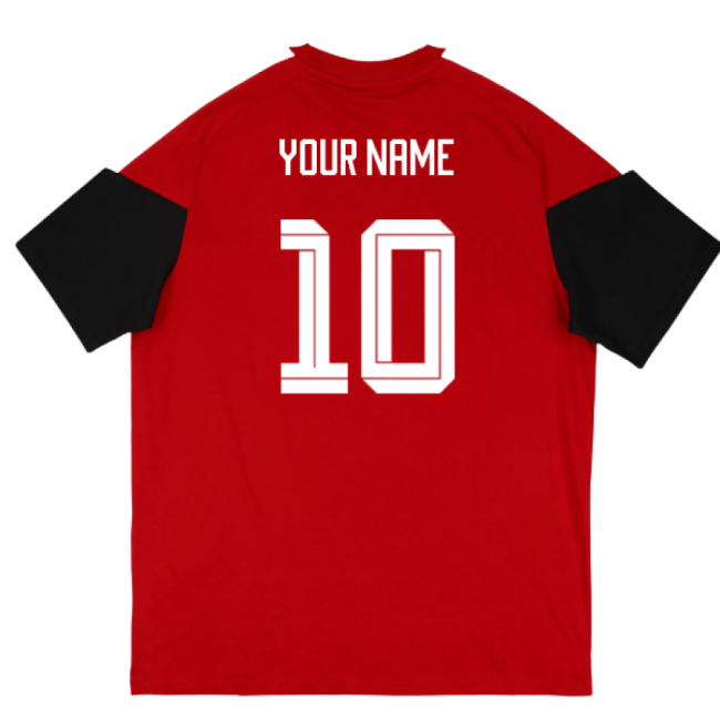 2026-2027 Germany Training Tee (Red) (Your Name)-The Soccer Shirt Hub