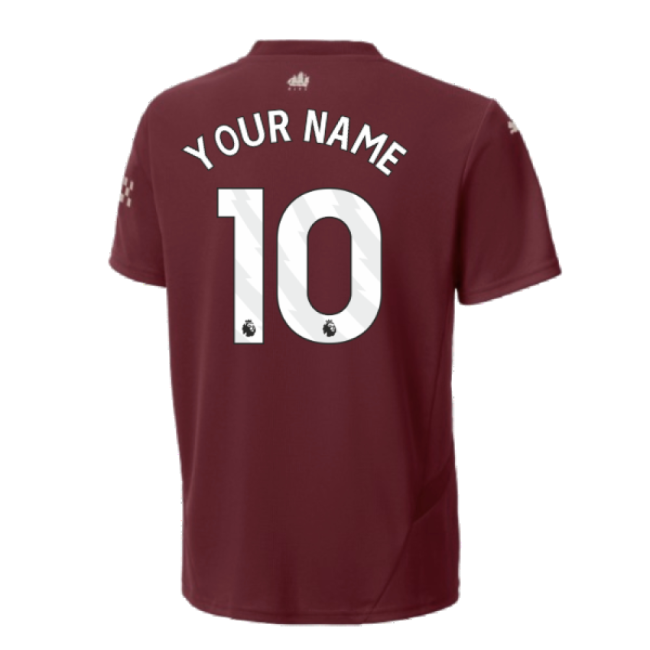 2024-2025 Man City Third Mini Kit (Your Name)-The Soccer Shirt Hub