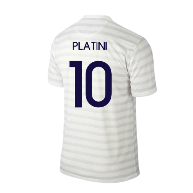 France 2014-15 Away Shirt ((Excellent) M) (Platini 10)-The Soccer Shirt Hub