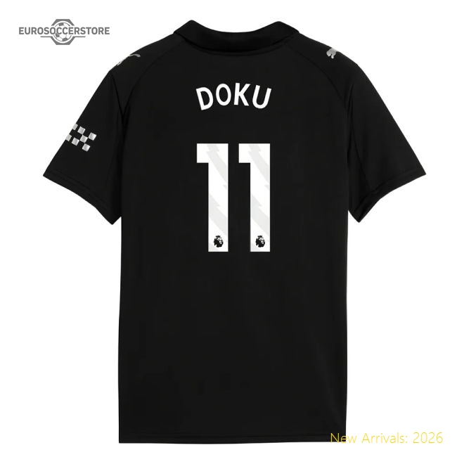 2025-2026 Man City Away Mini Kit (Doku 11)-The Soccer Shirt Hub
