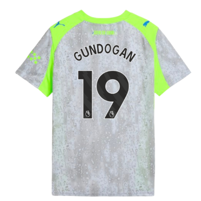 2025-2026 Man City Third Shirt (Kids) (Gundogan 19)-The Soccer Shirt Hub
