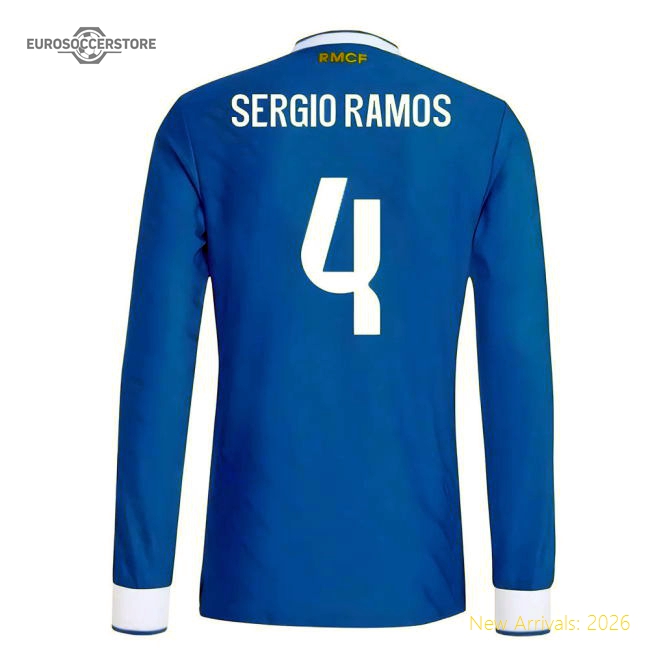 2025-2026 Real Madrid Authentic Long Sleeve Third Shirt (Sergio Ramos 4)-The Soccer Shirt Hub