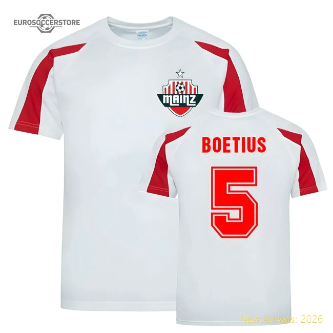 Jean-Paul Boetius Mainz Sports Training Jersey (White)-The Soccer Shirt Hub