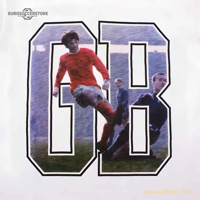 George Best GB1 T-Shirt (White)-The Soccer Shirt Hub