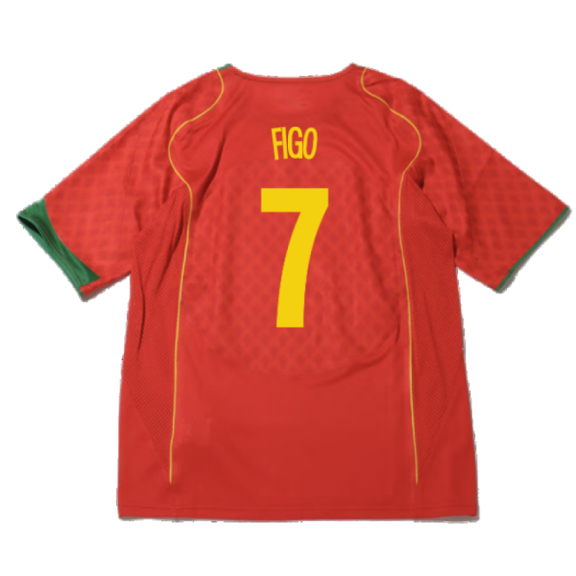 Portugal 2004 Reissue Home Shirt (Figo 7)-The Soccer Shirt Hub