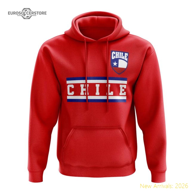 Chile Core Football Country Hoody (Red)-The Soccer Shirt Hub