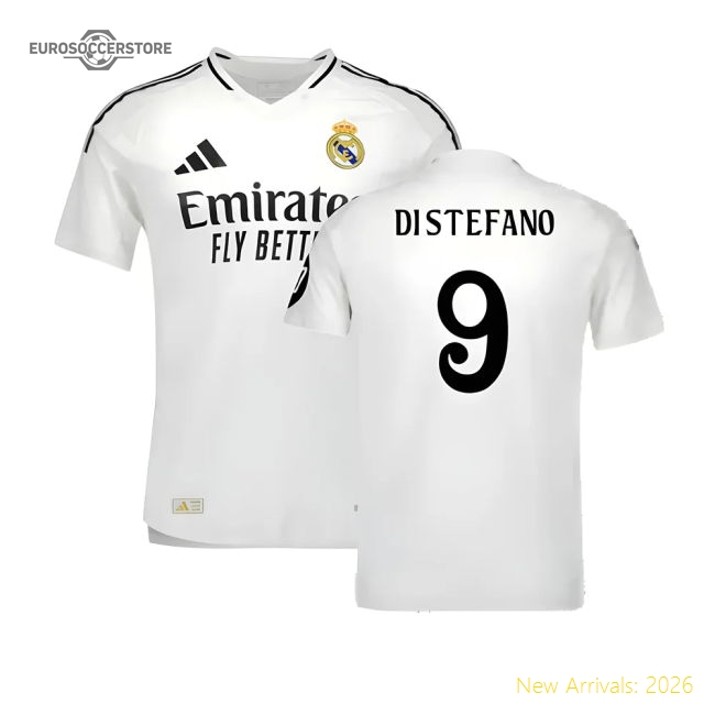 2024-2025 Real Madrid Authentic Home Shirt (Di Stefano 9)-The Soccer Shirt Hub