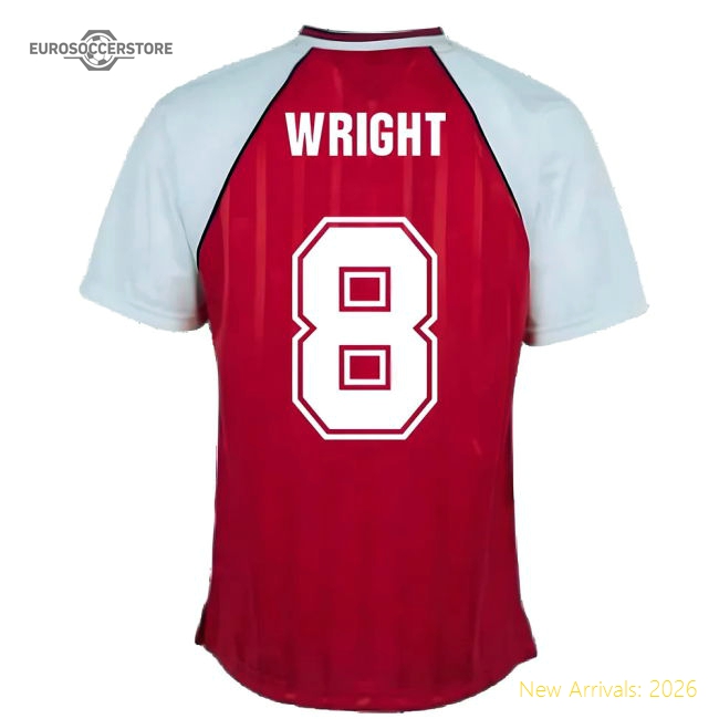 Arsenal 1988 Home Retro Football Shirt (Wright 8)-The Soccer Shirt Hub