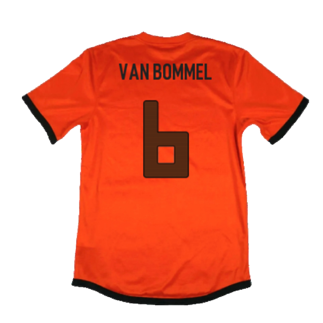 Holland 2012-13 Home Shirt ((Very Good) S) (Van Bommel 6)-The Soccer Shirt Hub