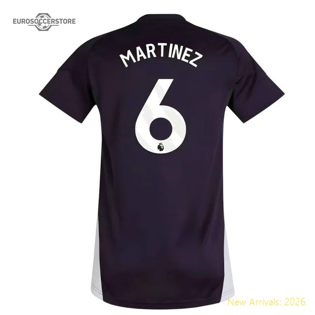 2025-2026 Man Utd Training Jersey (Aurora Plum) - Womens (Martinez 6)-The Soccer Shirt Hub