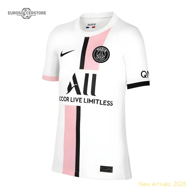 PSG 2021-2022 Away Shirt (Kids)-The Soccer Shirt Hub