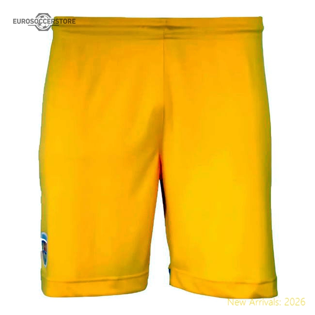 2024-2025 Romania Home Shorts (Yellow)-The Soccer Shirt Hub