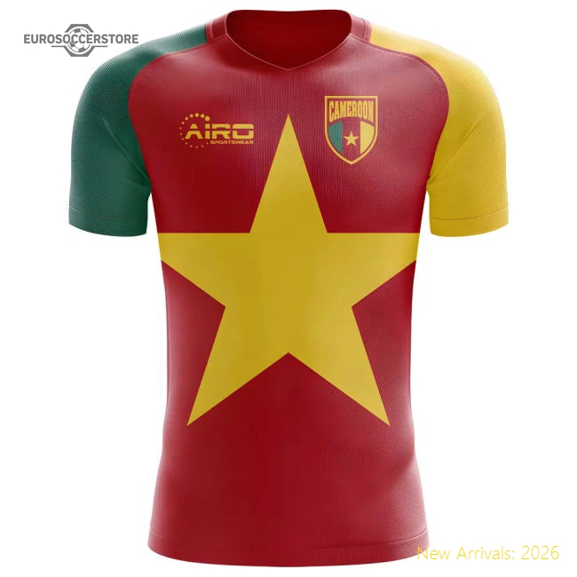 2025-2026 Cameroon Flag Concept Football Shirt - Womens-The Soccer Shirt Hub