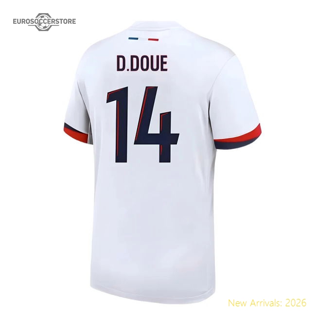 2024-2025 PSG Away Shirt (D.Doue 14)-The Soccer Shirt Hub