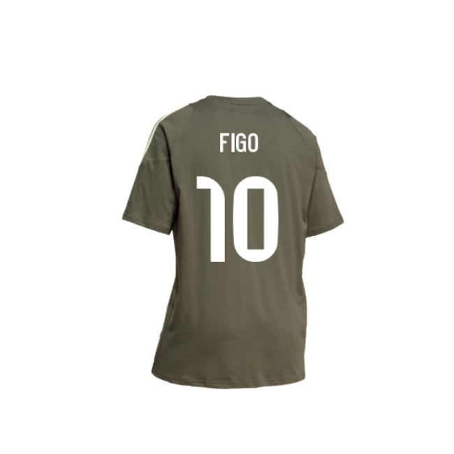 2025-2026 Real Madrid Training Tee (Utility Grey) (Figo 10)-The Soccer Shirt Hub