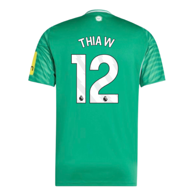 2025-2026 Newcastle Away Shirt (Thiaw 12)-The Soccer Shirt Hub