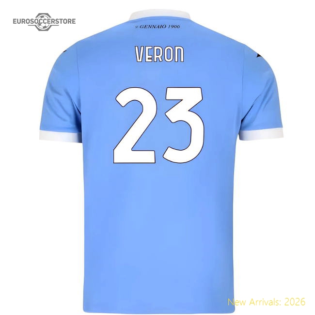 2025-2026 Lazio Home Shirt (Veron 23)-The Soccer Shirt Hub