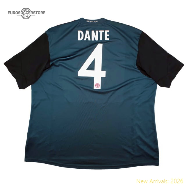 Bayern Munich 2013-14 Third Shirt (3XL) Dante #4 (Excellent)-The Soccer Shirt Hub
