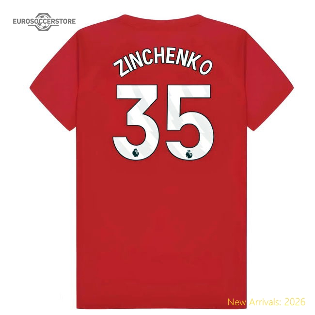 Arsenal Poly T-Shirt (Red) - Kids (Zinchenko 35)-The Soccer Shirt Hub