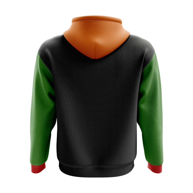 Zambia Concept Country Football Hoody (Black)-The Soccer Shirt Hub