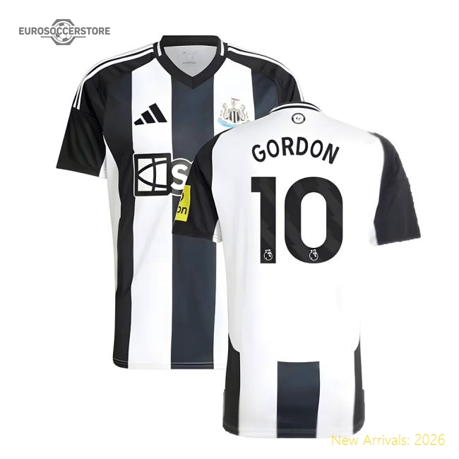 2024-2025 Newcastle Home Shirt (Gordon 10)-The Soccer Shirt Hub