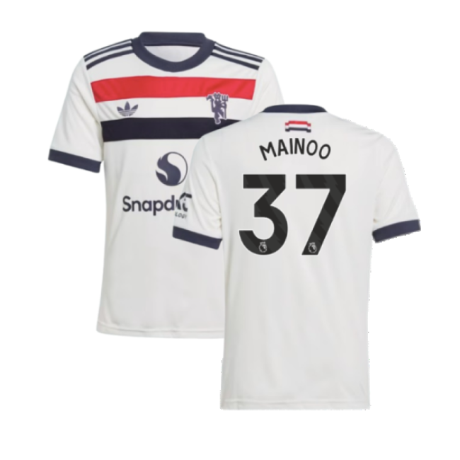 2024-2025 Man Utd Third Shirt (Kids) (Mainoo 37)-The Soccer Shirt Hub