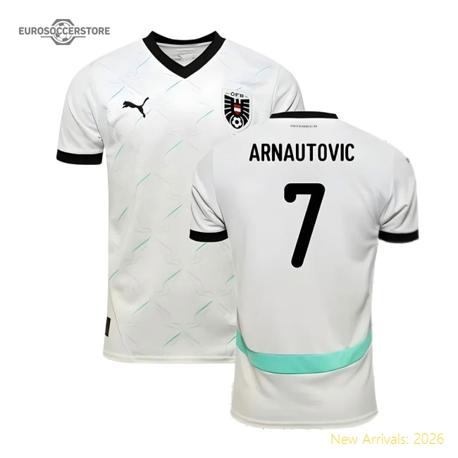 2024-2025 Austria Away Shirt (Arnautovic 7)-The Soccer Shirt Hub