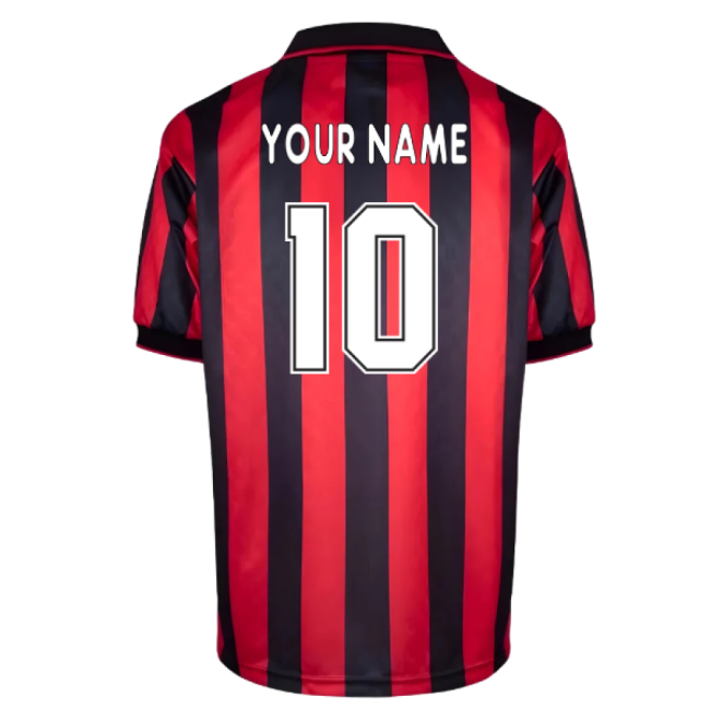 AC Milan 1996 Home Retro Shirt (Your Name)-The Soccer Shirt Hub
