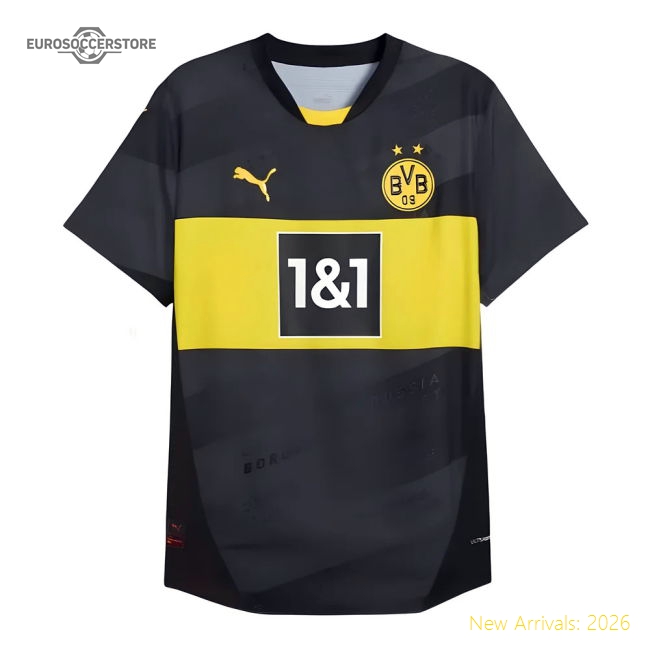 2024-2025 Borussia Dortmund Authentic Away Shirt-The Soccer Shirt Hub
