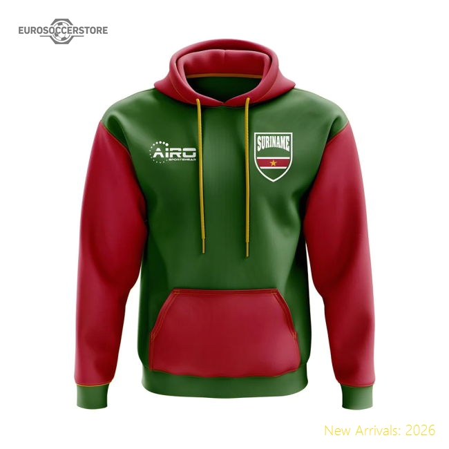 Suriname Concept Country Football Hoody (Green)-The Soccer Shirt Hub