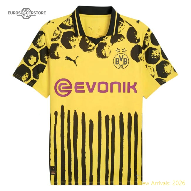 2025-2026 KIDSUPER x Borussia Dortmund CWC Home Shirt-The Soccer Shirt Hub