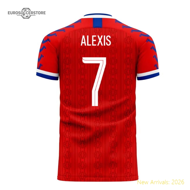 Chile 2025-2026 Home Concept Football Kit (Viper) (ALEXIS 7)-The Soccer Shirt Hub