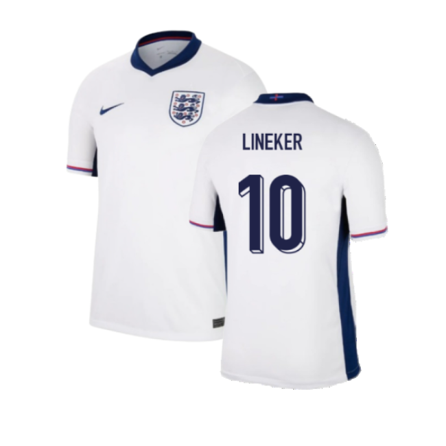 2024-2025 England Home Shirt (Lineker 10)-The Soccer Shirt Hub