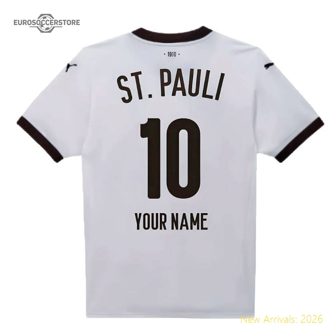 2024-2025 St Pauli Away Shirt (Your Name)-The Soccer Shirt Hub