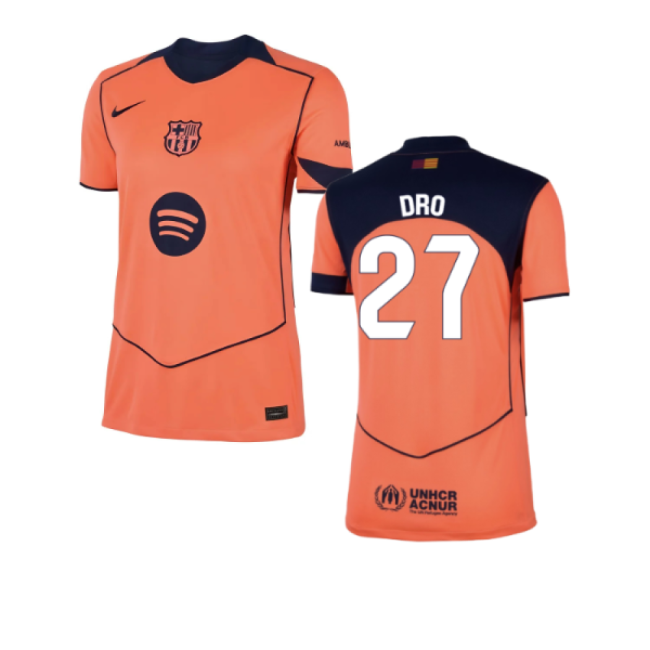 2025-2026 Barcelona Third Shirt (Womens) (Dro 27)-The Soccer Shirt Hub