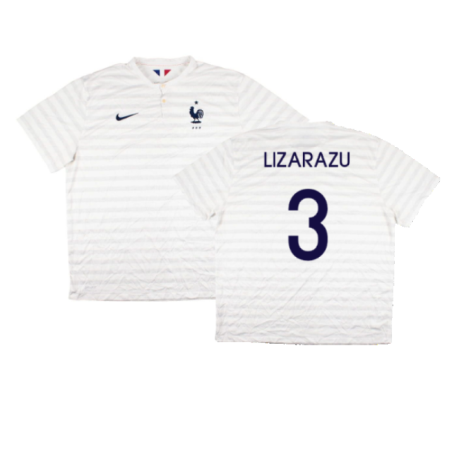 France 2014-15 Away Shirt ((Very Good) XXL) (Lizarazu 3)-The Soccer Shirt Hub